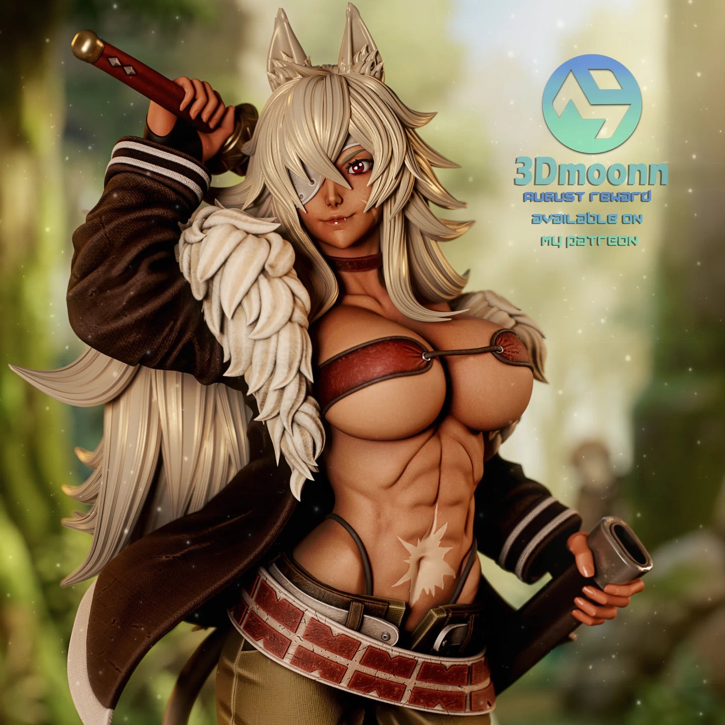 Beast Swordswoman | Handcrafted Figure