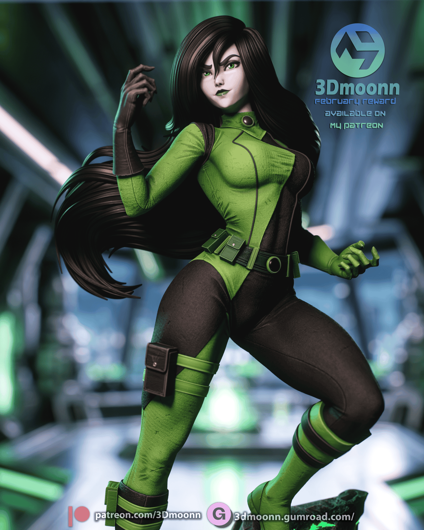 Shego | Kim Possible | Handcrafted Figure