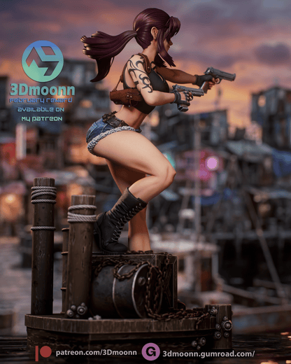 Revy | Black Lagoon | Handcrafted Figure