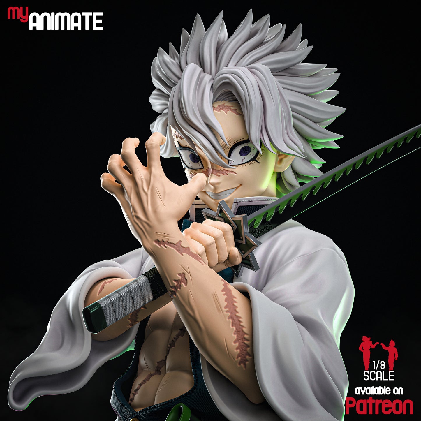 Sanemi | Demon Slayer | Handcrafted Figure