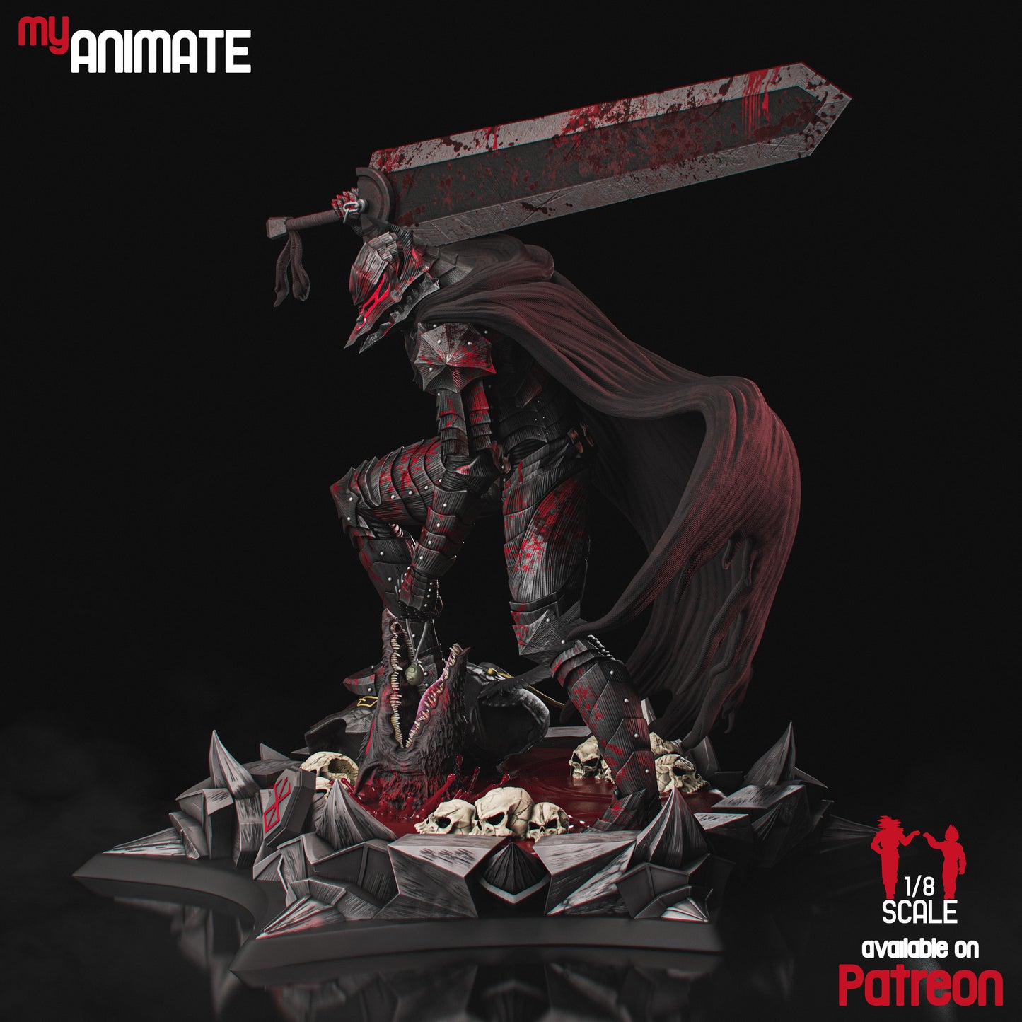 Guts Berserker Armor | Berserk | Handcrafted Figure