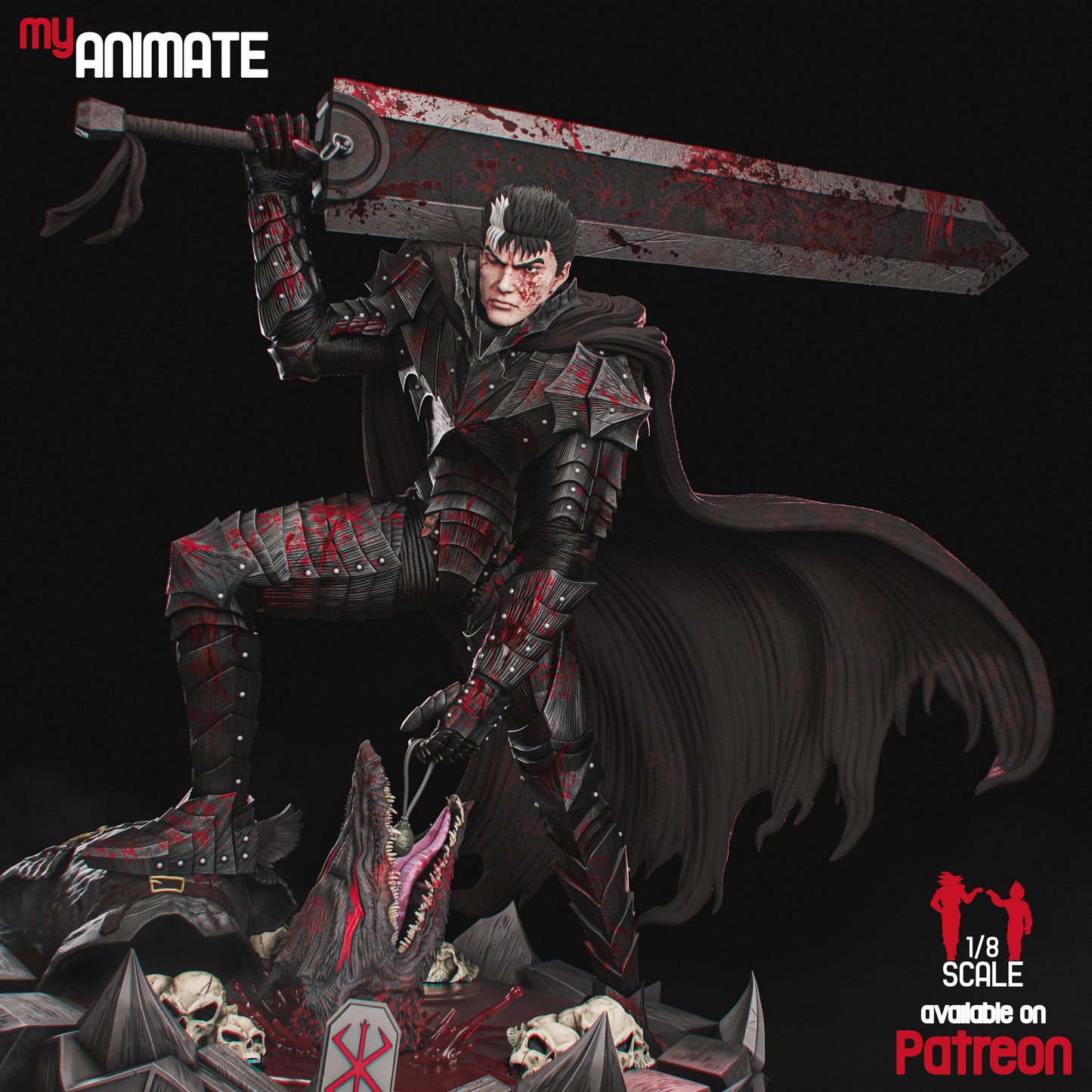 Guts Berserker Armor | Berserk | Handcrafted Figure