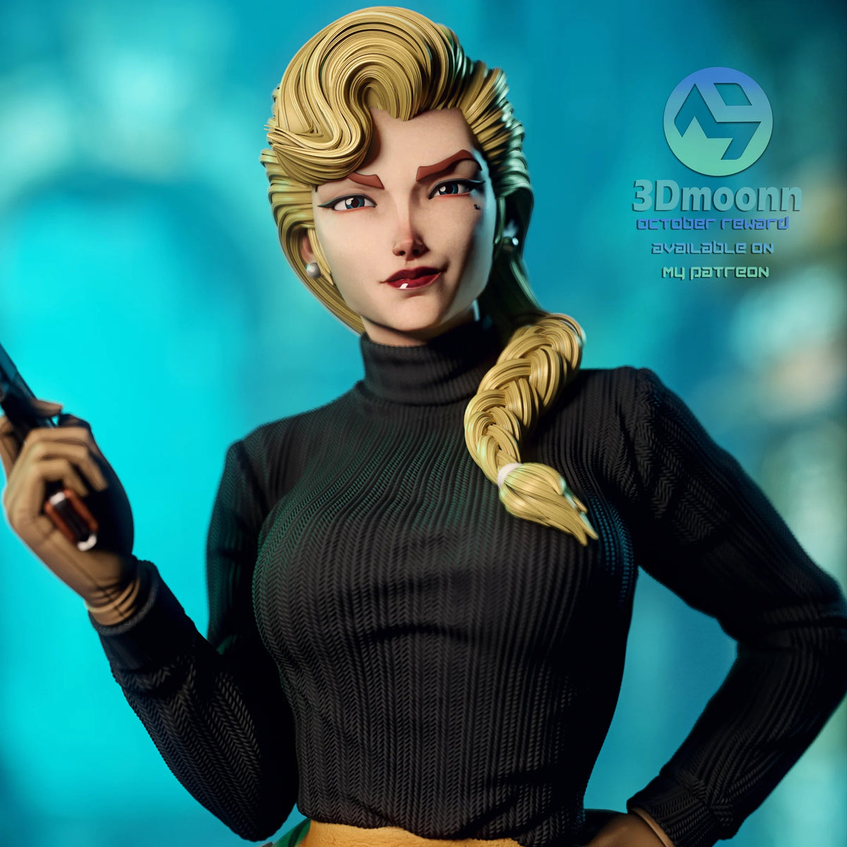 Blonde Expedition Officer | Handcrafted Figure