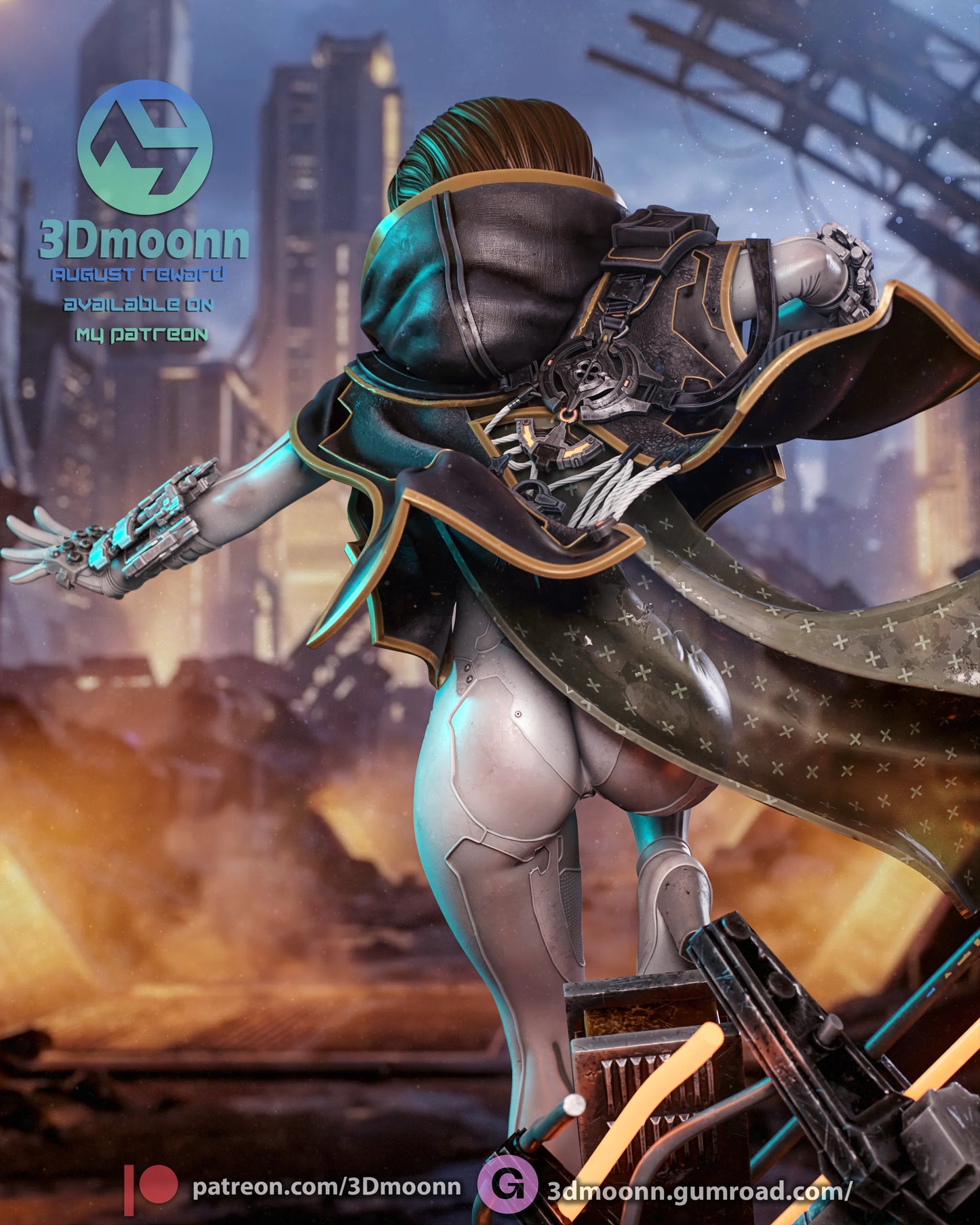 Silver Blade Maiden | Handcrafted Figure