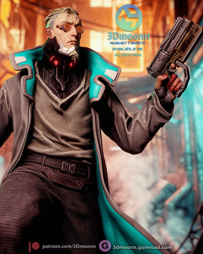 Cyber Enforcer | Handcrafted Figure