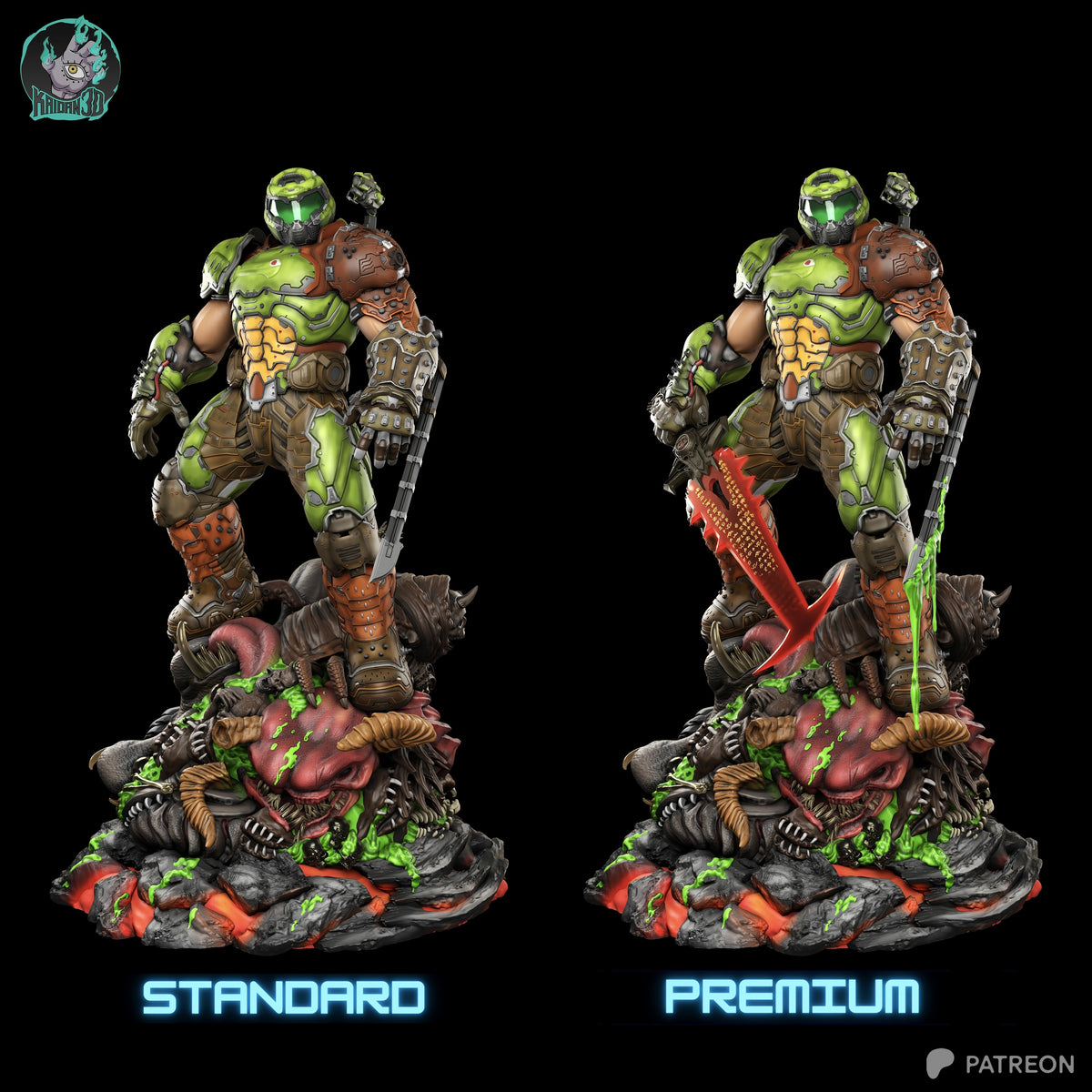Hellbound Warrior | Handcrafted Figure