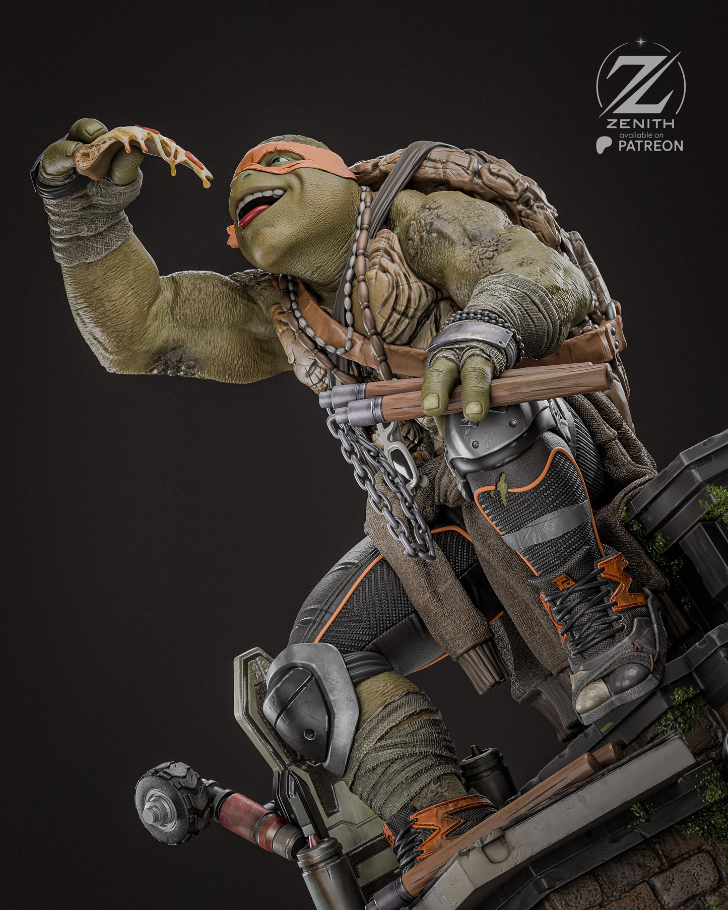 Twin Nunchaku Warrior | Handcrafted Figure