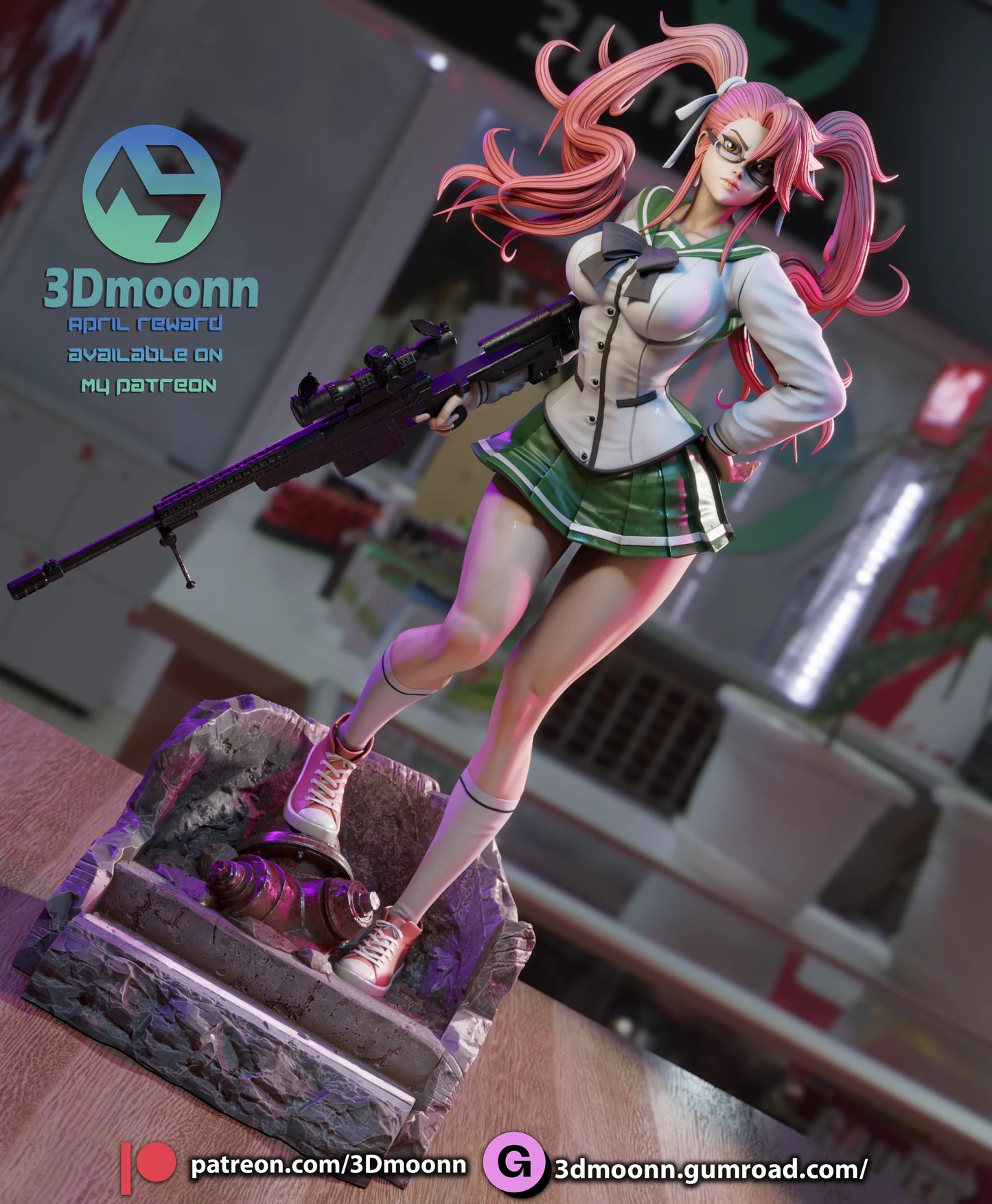 Saya Takagi | Highschool of the Dead | Handcrafted Figure
