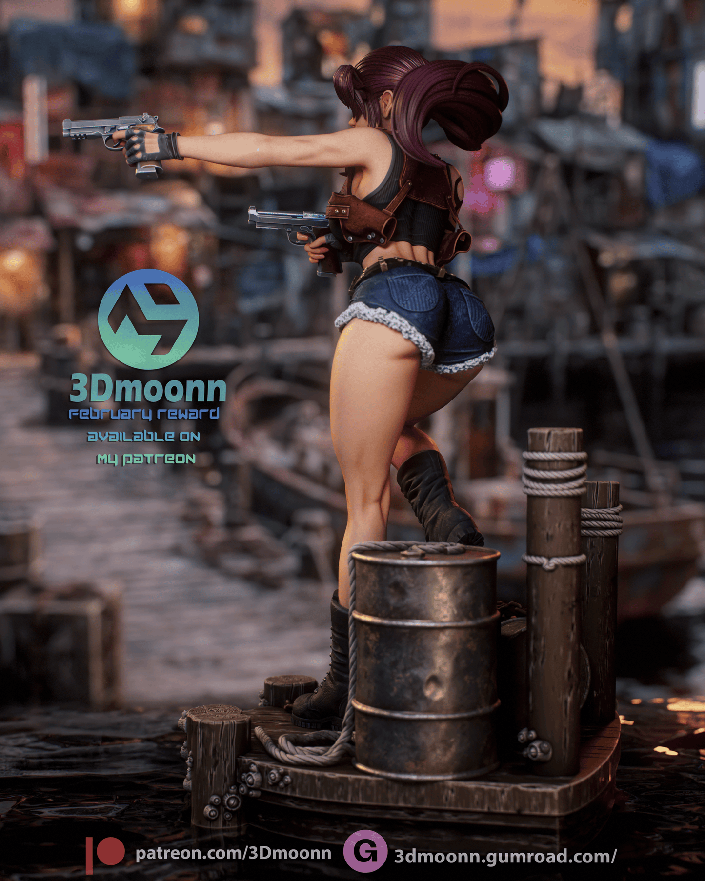 Revy | Black Lagoon | Handcrafted Figure