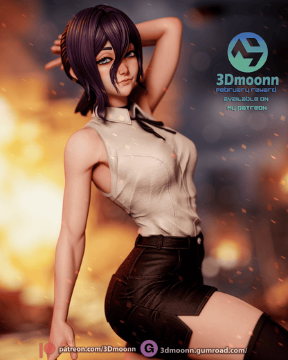 The Bomb Girl | Chainsaw | Handcrafted Figure
