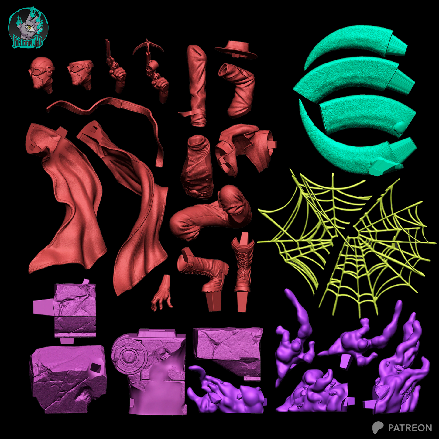 Web Slinging Noir | Handcrafted Figure
