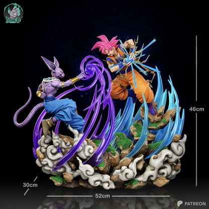 Saiyan Warrior vs Destruction God | Handcrafted Figure