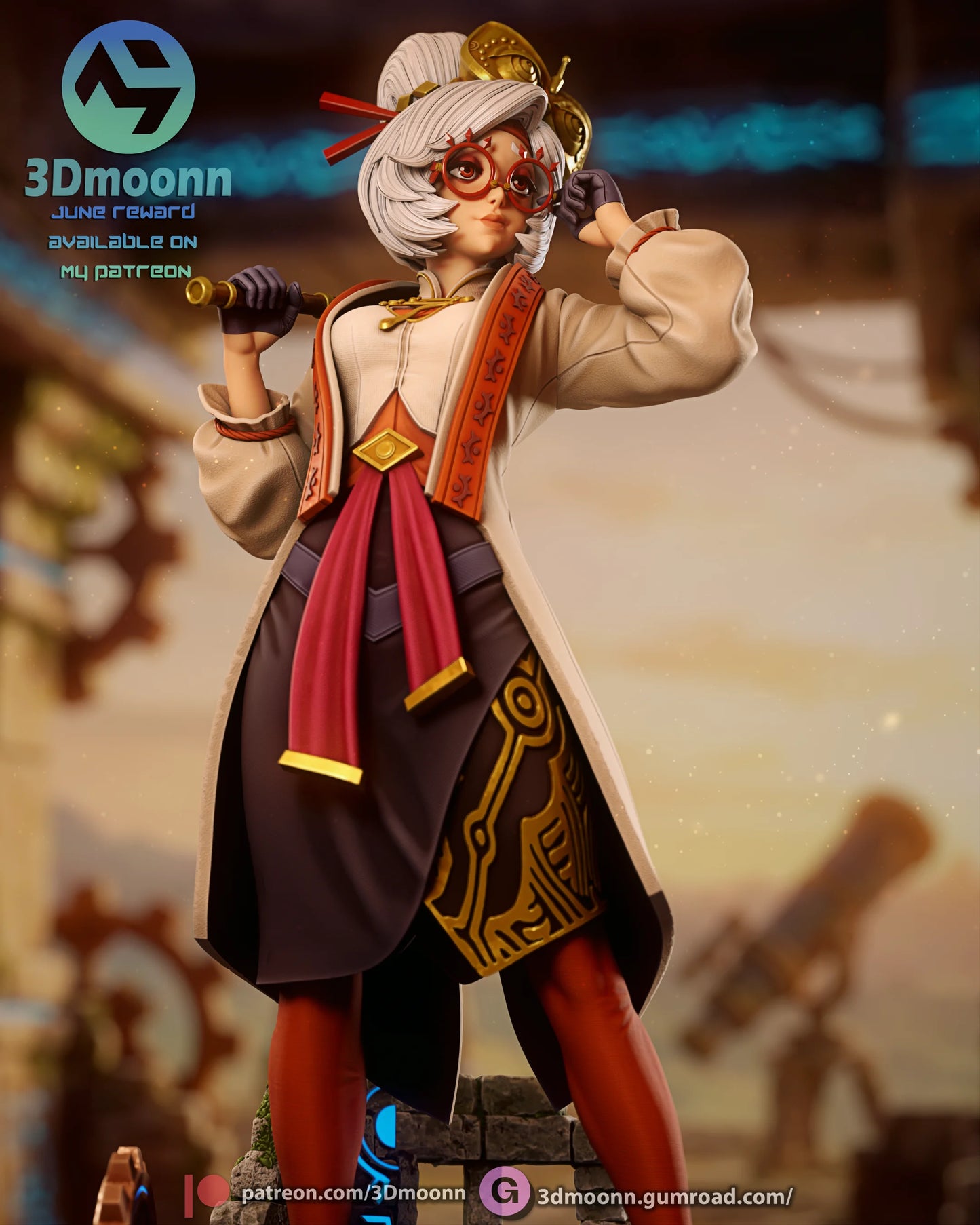 Ancient Sheikah Scientist | Handcrafted Figure