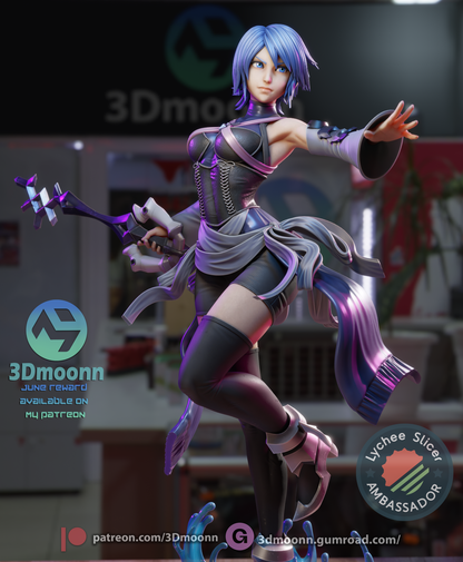 Blue Keyblade Mistress | Handcrafted Figure
