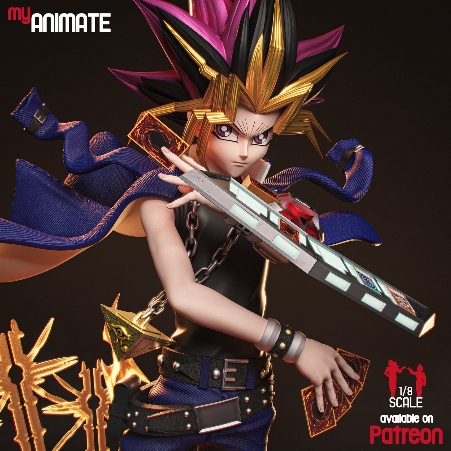 Yugi | Yu-Gi-Oh! | Handcrafted Figure