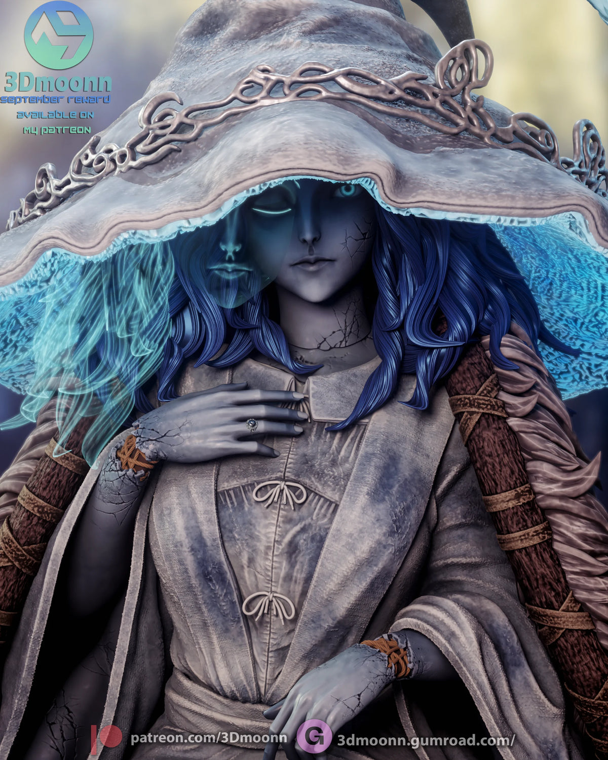 Moon Witch | Handcrafted Figure