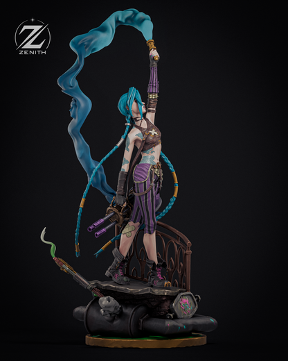 Blue-Haired Gunner | Handcrafted Figure