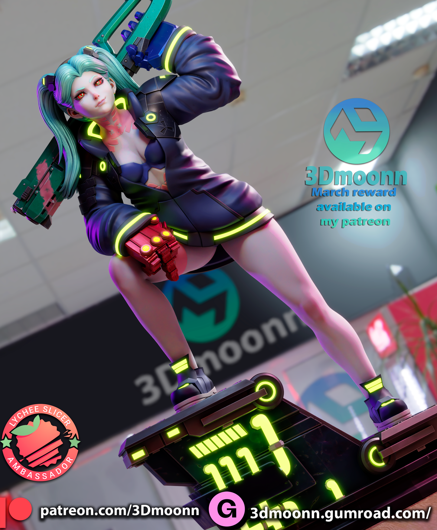 Rebecca | Cyberpunk: Edgerunners | Handcrafted Figure