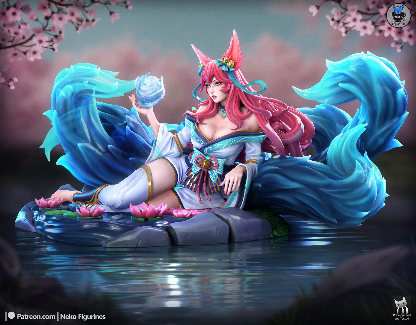Fox Spirit Lady | MOBA Game | Handcrafted Figure