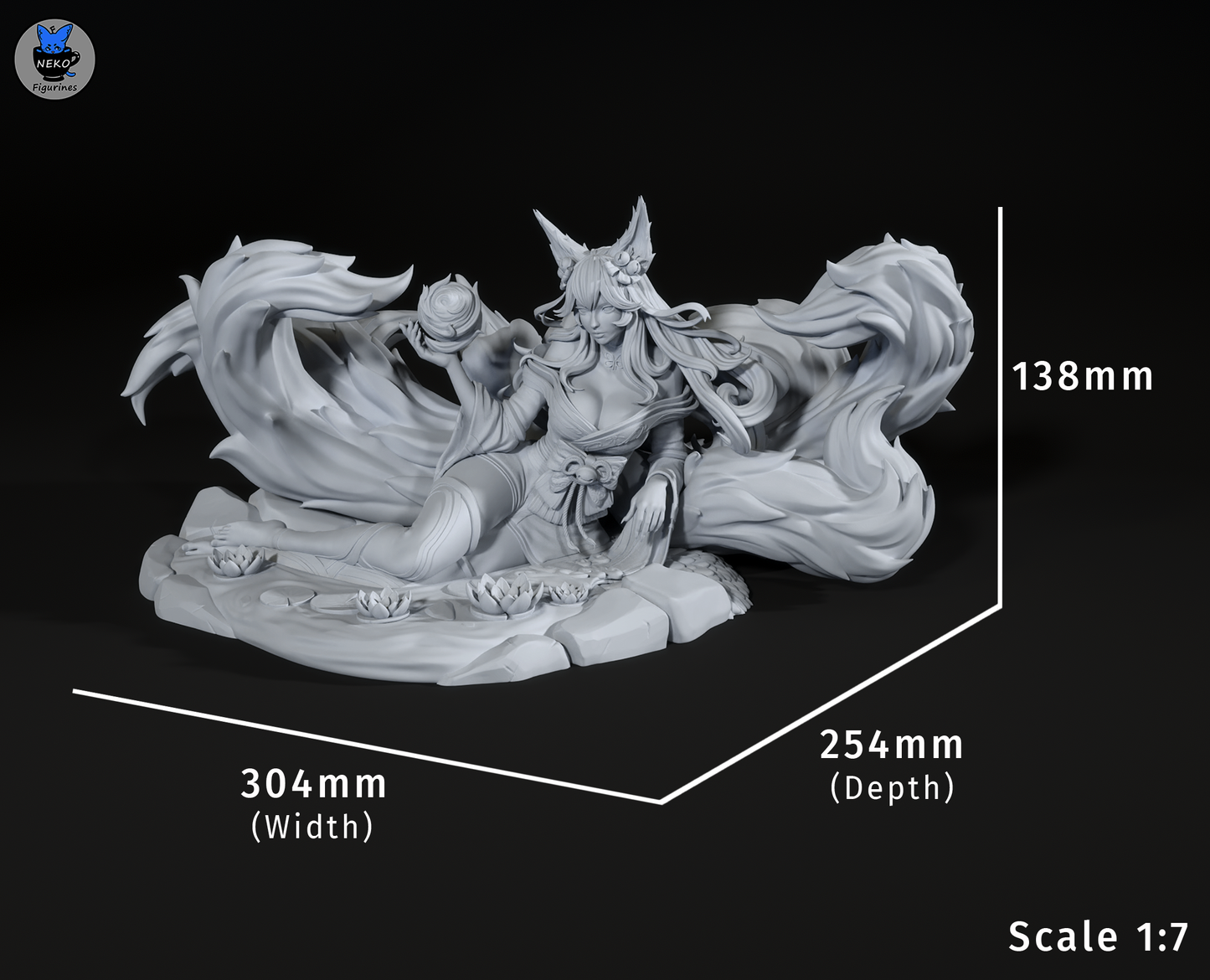 Fox Spirit Lady | MOBA Game | Handcrafted Figure
