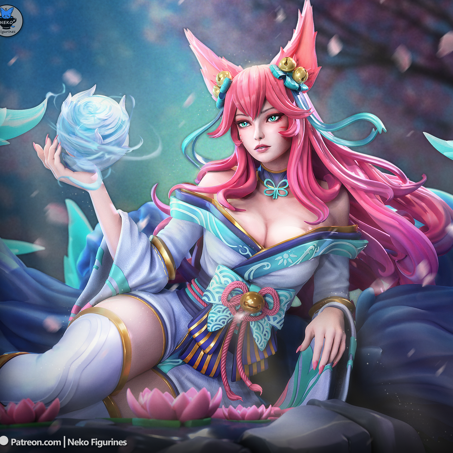 Fox Spirit Lady | MOBA Game | Handcrafted Figure