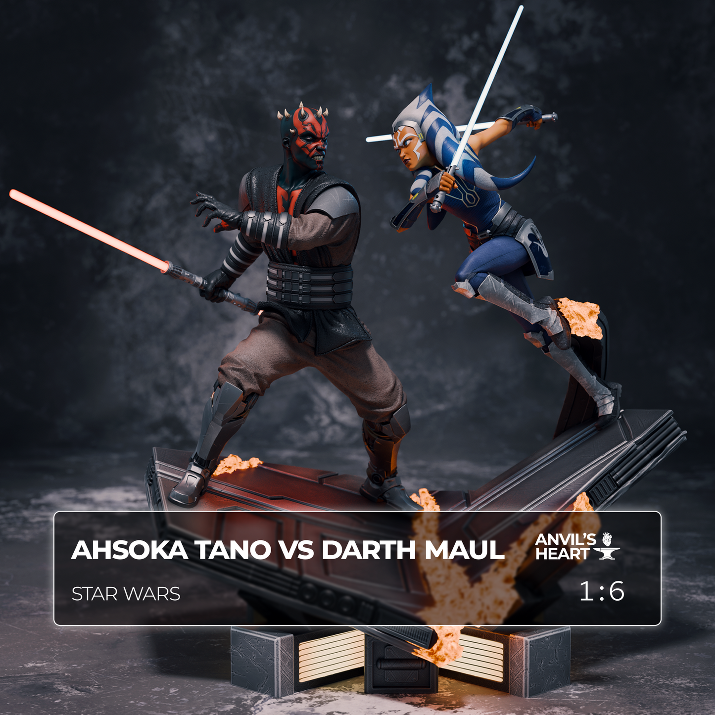 Ahsoka Tano vs Darth Maul | Star Wars | Handcrafted Figure