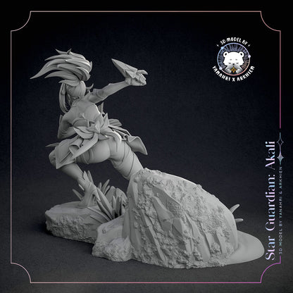 Star Guardian Akali | League of Legends | Handcrafted Figure