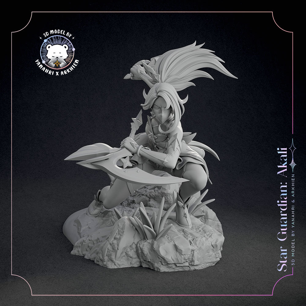 Star Guardian Akali | League of Legends | Handcrafted Figure
