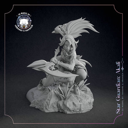 Star Guardian Akali | League of Legends | Handcrafted Figure