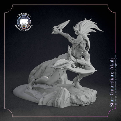 Star Guardian Akali | League of Legends | Handcrafted Figure