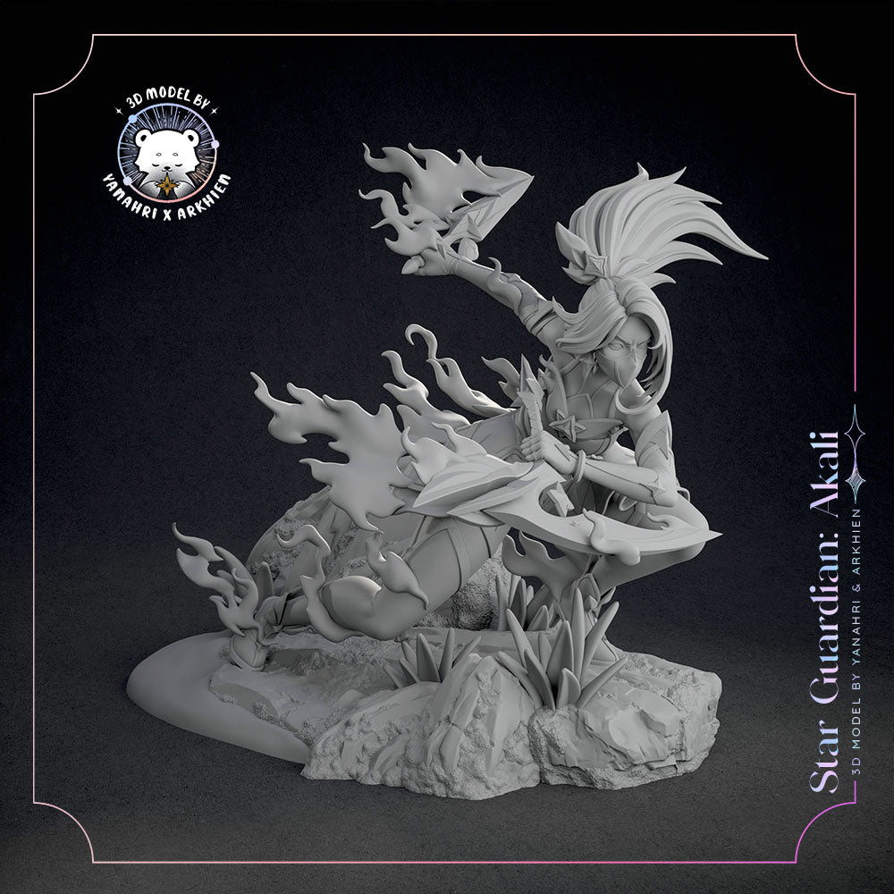 Star Guardian Akali | League of Legends | Handcrafted Figure