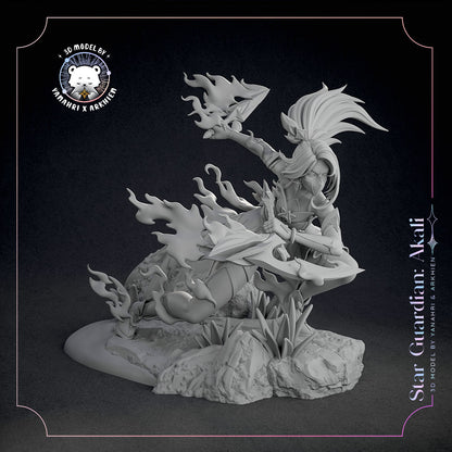 Star Guardian Akali | League of Legends | Handcrafted Figure