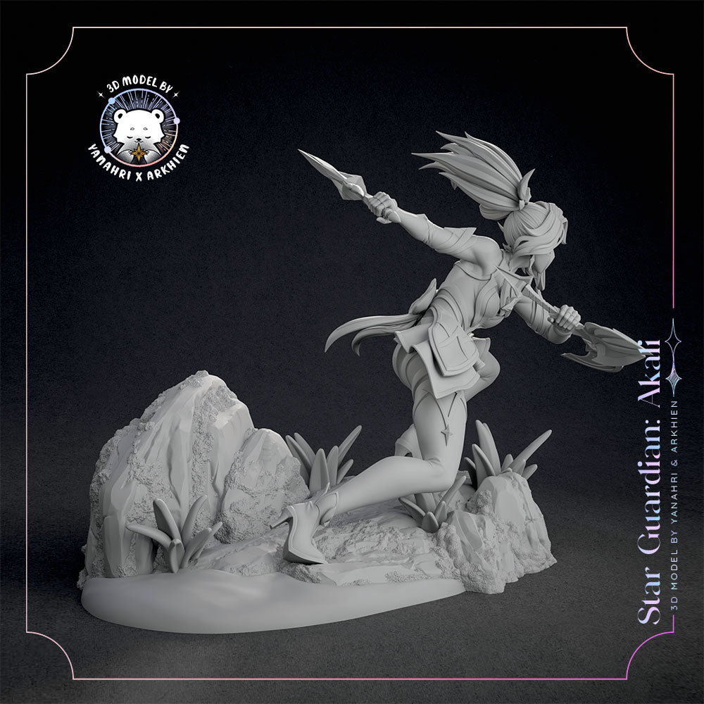 Star Guardian Akali | League of Legends | Handcrafted Figure