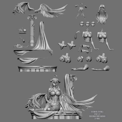 Vampire Lady & Dark Succubus | Handcrafted Figure