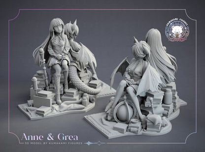 Anne & Grea | Granblue Fantasy | Handcrafted Figure