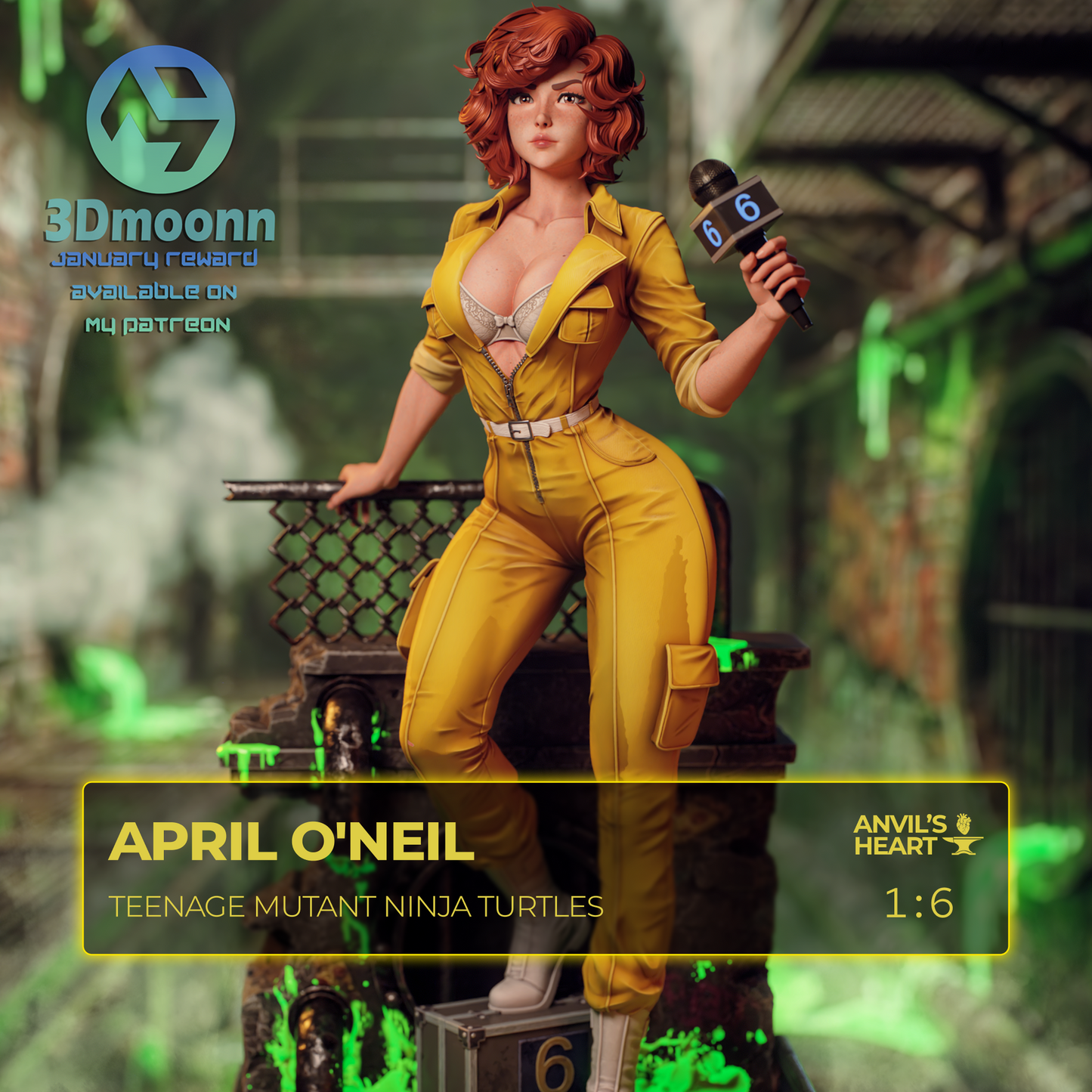 April O'Neil | Teenage Mutant Ninja Turtles | Handcrafted Figure