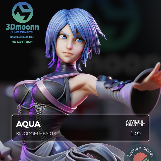 Blue Keyblade Mistress | Handcrafted Figure