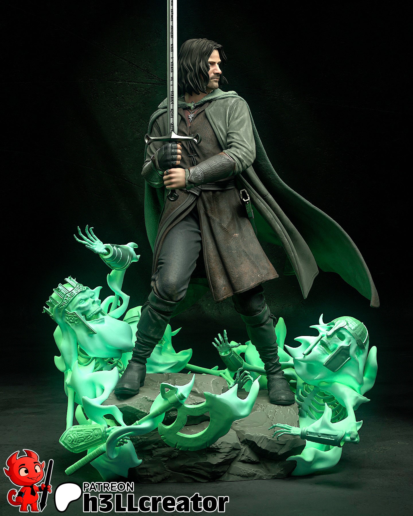 Aragorn | Lord Of The Rings | Handcrafted Figure