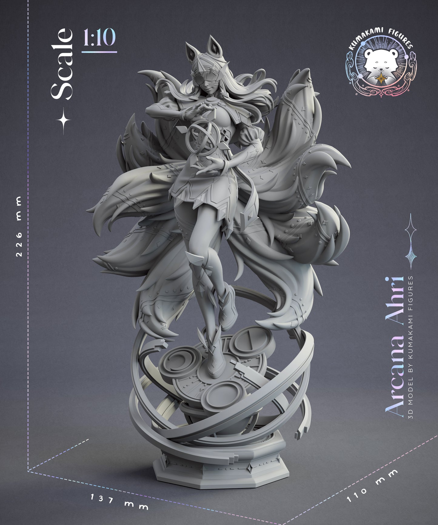 Fox Spirit Lady | MOBA Game | Handcrafted Figure