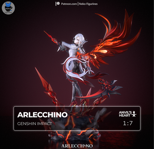 Arlecchino | Genshin Impact | Handcrafted Figure