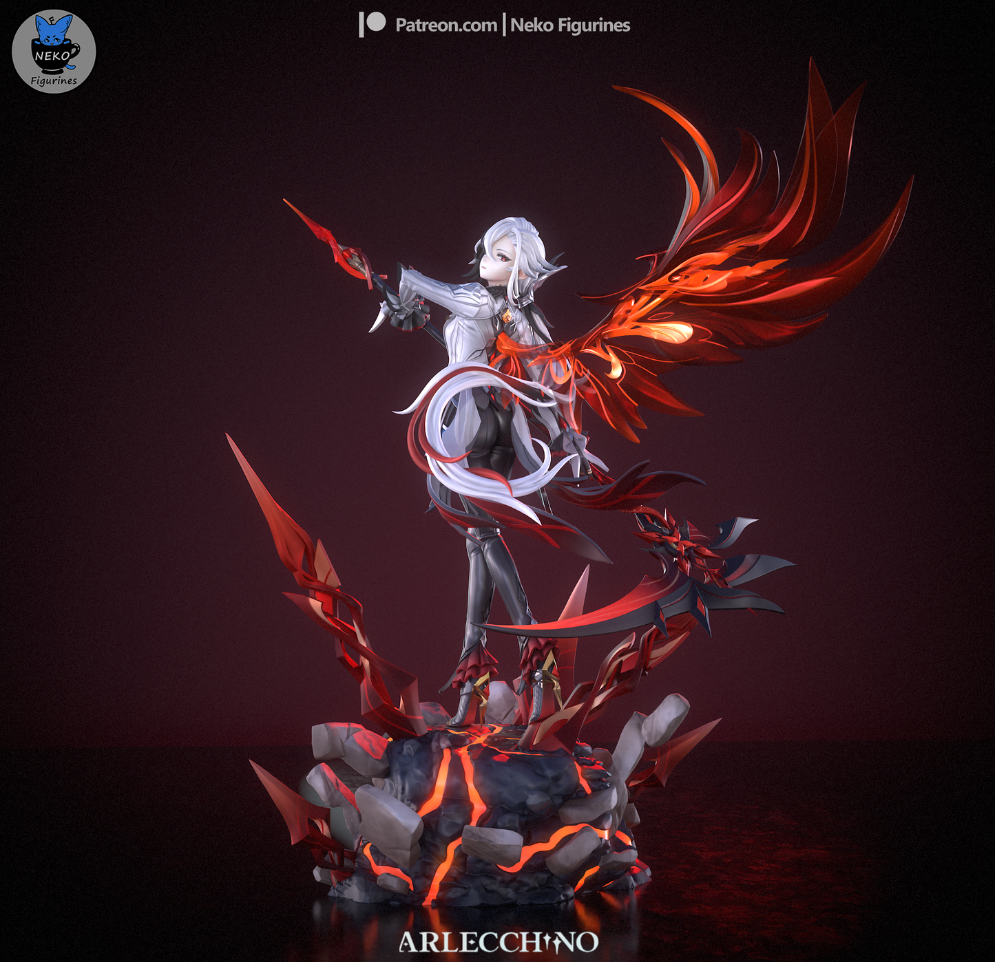 Arlecchino | Genshin Impact | Handcrafted Figure