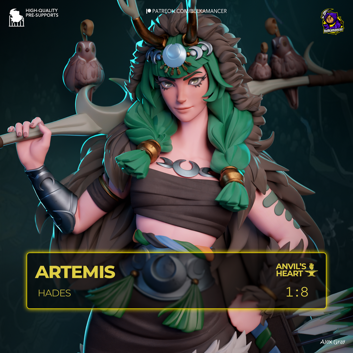 Artemis | Hades | Handcrafted Figure