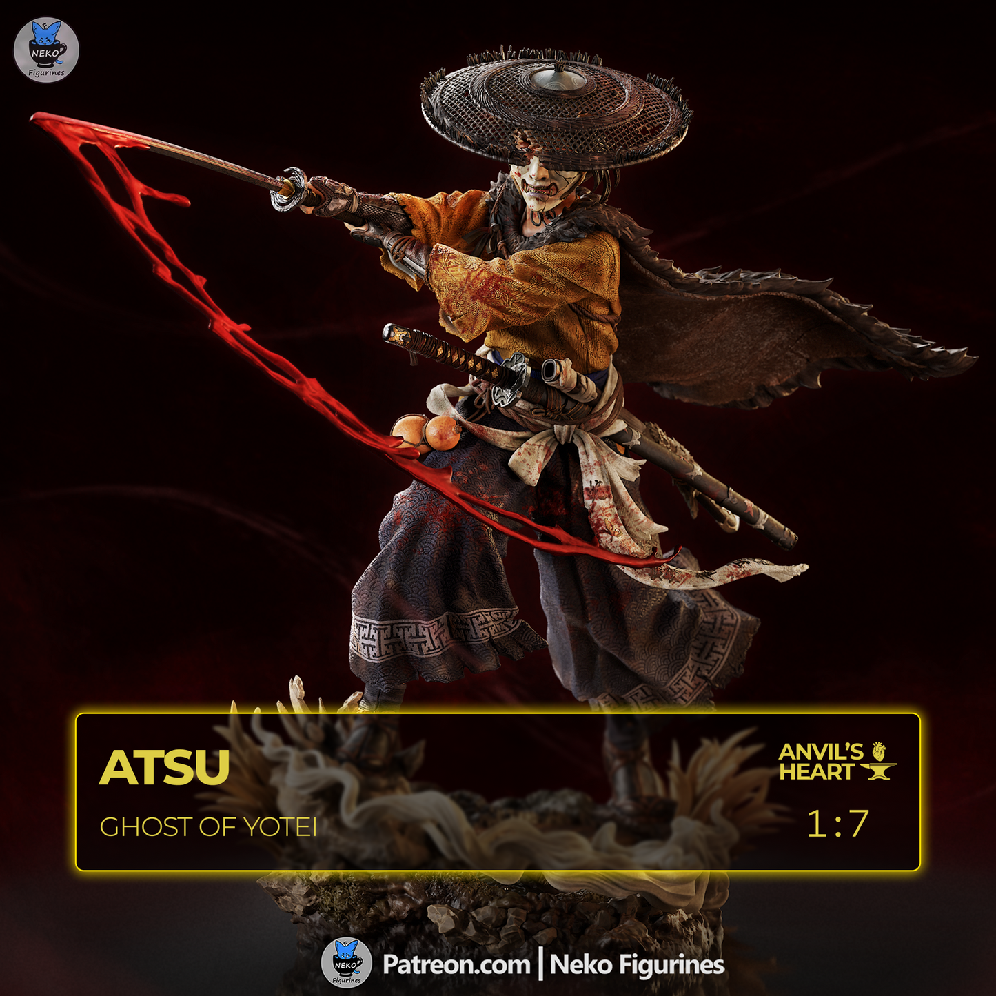 Snowbound Ronin | Handcrafted Figure