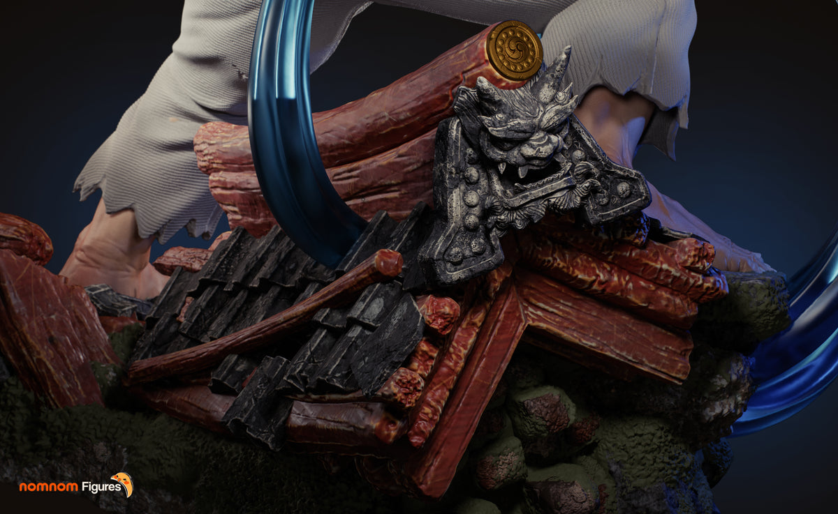 White Gi Fighter | Handcrafted Figure