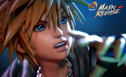 Blonde Blade Warrior & Spiky-Haired Hero | Handcrafted Figure