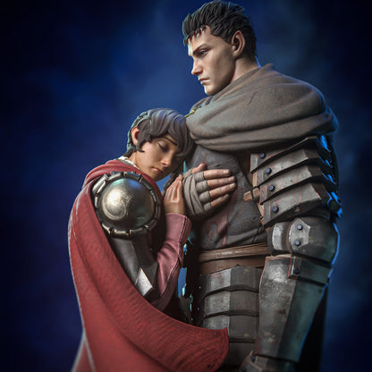 Black Swordsman & Falcon Maiden | Handcrafted Figure