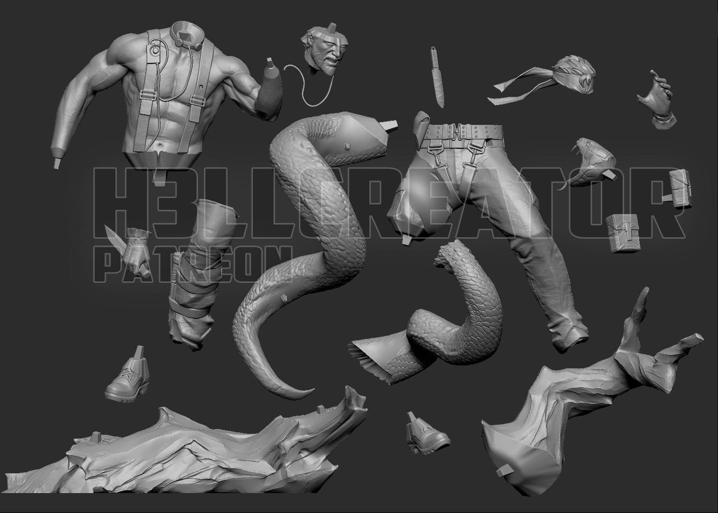 Big Boss | Metal Gear | Handcrafted Figure
