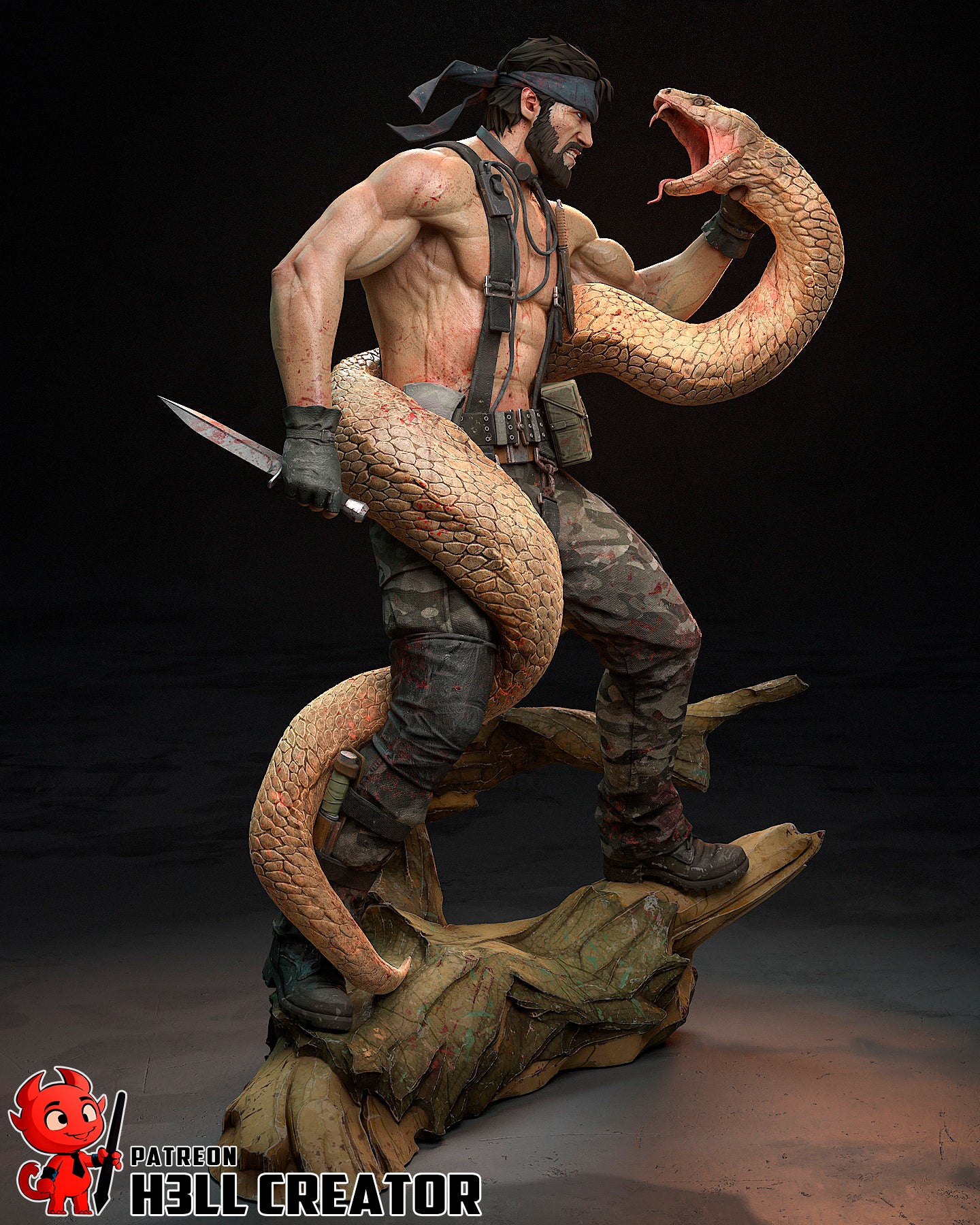 Big Boss | Metal Gear | Handcrafted Figure