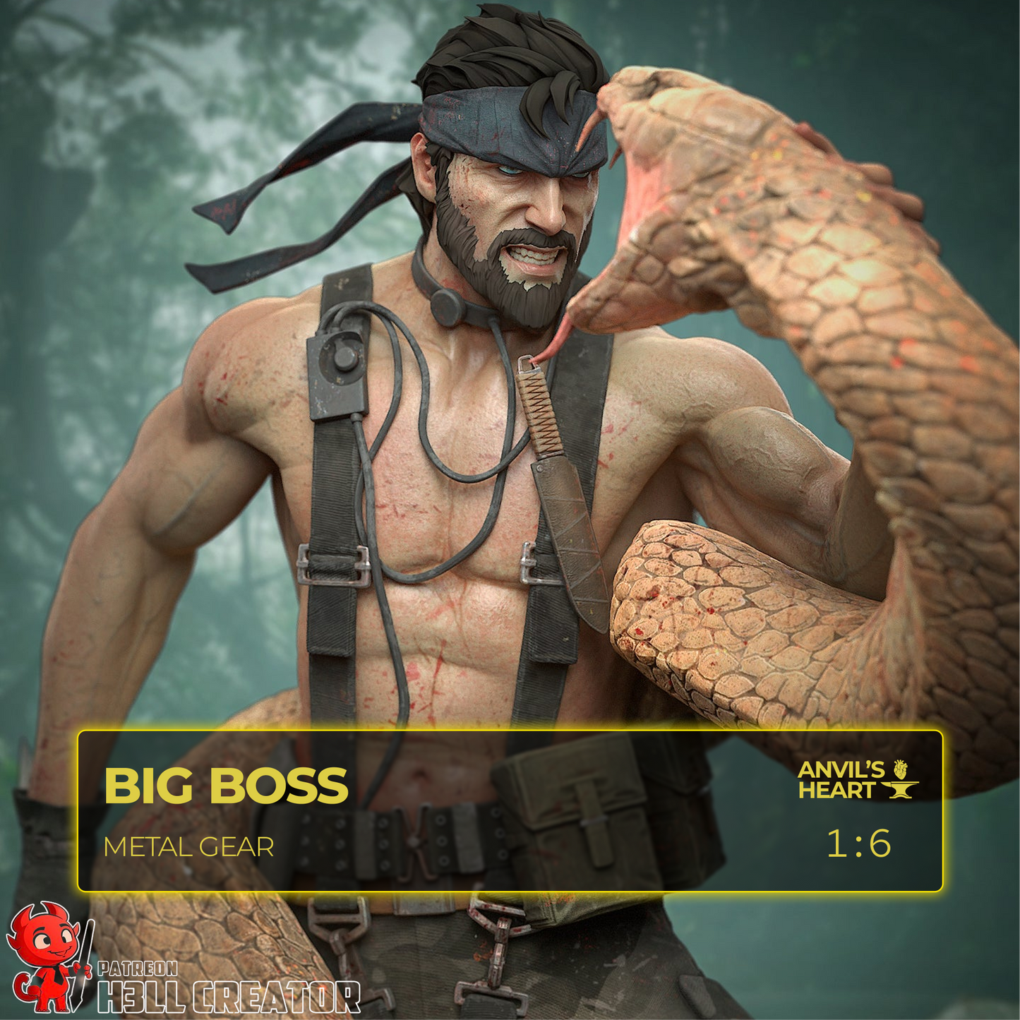 Big Boss | Metal Gear | Handcrafted Figure
