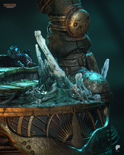 Armored Guardian & Little Girl | Handcrafted Figure
